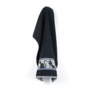 Handdoek - Katten - Zwart